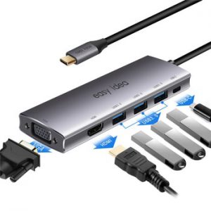 USB HUB 3.0 Multi USB C HUB Expander Type C Hab Adapter HDMI VGA Dock for MacBook Pro 3 Port Computer Accessories USB Splitter