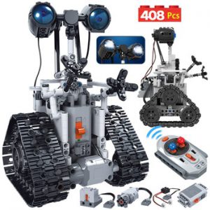 408PCS City Creative RC Robot Electric Building Blocks for Legoing Technic remote Control Intelligent Robot Bricks Toys For boys