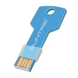 Suntrsi USB Flash Drive 128GB Metal Key Pendrive 64GB Waterproof Pen Drive USB 2.0 32GB 16GB Memory Stick USB Flash Custom Metal