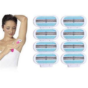 10pcs/lot Beauty Safety Female Razor Blade Shaving For Women Blades  Woman Shaver Razor Blades Replacement Head