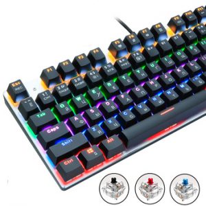 Wired Gaming Mechanical Keyboard Blue Red Switch 87/104keys Anti-ghosting  Russian/US LED Backlit LED For Gamer Laptop Computer