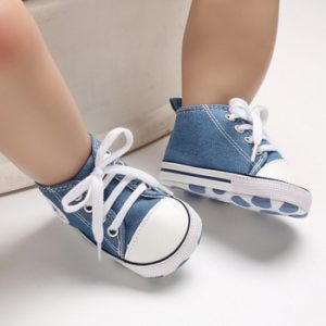 New  Baby Canvas Sneaker For Newborn Sport Shoes For Baby Boys Girls Infant Toddler Soft Bottom Anti-slip First Walkers 0-18 M