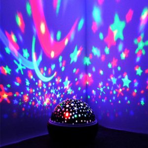 Coversage Rotating Night Light Projector Spin Starry Sky Star Master Children Kids Baby Sleep Romantic Led USB Lamp Projection