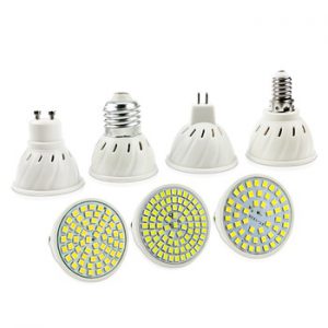 4pcs E27 E14 MR16 gu5.3 GU10 light LED Bulb 220V 240V LED Lamp Spotlight 48 60 80 LED 2835 SMD Lampara Spot