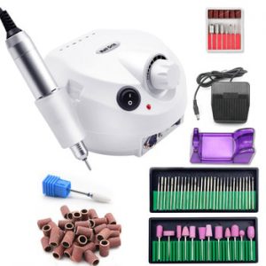 Pro 35000RPM Nail Master Electric Nail Drill Machine Manicure Machine Nail Drill Bit Set Case Anti-scald Handle Nail Tools