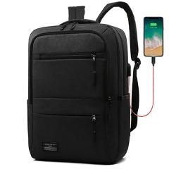 New 15.6 Inch Men Laptop Backpack Business Backpack Usb Charging Computer Backpacks Travel Large Capacity Nylon Men Bag