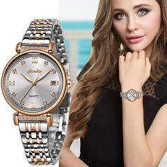 SUNKTA New Rose Gold Women Watch Business Quartz Watch Ladies Top Brand Luxury Female Wrist Watch Girl Clock Relogio Feminin