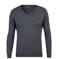 Kigili V-Neck Pullovers Long Sleeve Sweaters V Neck Pullovers Men Autumn Winter High Quality 100% Acrylic Solid Outwear Fit Knitting Clothing