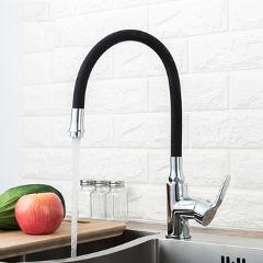 Frap new Kitchen sink Faucet with 6 colors Silica Gel Nose Cold and Hot Water Mixer tap Torneira Cozinha Single Handle Tap crane