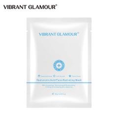 VIBRANT GLAMOUR Hyaluronic Acid Argireline Vitamin C Face Mask Moisturizing Whitening Anti-Aging Nourish Firming Skin Care 1pcs