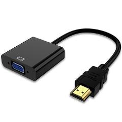 HDMI TO VGA adapter with audio cable HDMI splitter to VGA converter Digital Analog HD 1080p For PC Laptop Tablet HDMI cable