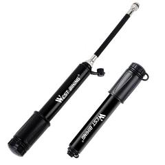 WEST BIKING Bicycle Pump Mini Portable MTB Road Bike Pump Cycling Inflator Presta Schrader Valve Hose Pumps Bicycle Accessories