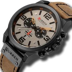 New CURREN 8314 Mens Watches Top Brand Luxury Men Military Sport Wristwatch Leather Quartz Watch erkek saat Relogio Masculino