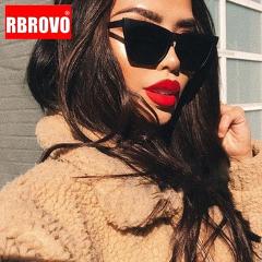 RBROVO 2019 Plastic Vintage Luxury Sunglasses Women Candy Color Lens Glasses Classic Retro Outdoor Travel Lentes De Sol Mujer