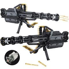 1422Pcs Technic City Gatling Guns Emission Model Building Blocks for Legoing Military Army WW2 Weapon Bricks Toys for Boys Gifts