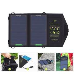 ALLPOWERS Solar Panel 10W 5V Solar Charger Portable Solar Battery Chargers Charging for Phone for Hiking etc. Outdoors.