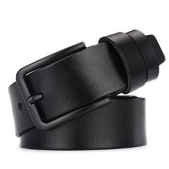 DWTS cow genuine leather luxury strap male belts for men new fashion classice vintage pin buckle leather belt male  belt men