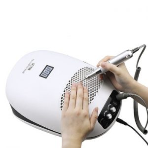 140W 3-IN-1 Nail Dust Vacuum Cleaner & Nail Drill Manicure Machine&UV Lamp Extractor Fan For Manicure Nail Tool Dust Collector