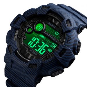 SKMEI Fashion Sport Watch Men Alarm Clock Cowboy Waterproof Week Display Men Watches Denim Digital Watch relogio masculino 1472