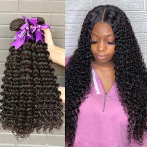 Rosabeauty Deep Wave 8 - 28 30 Inch 3 4 Bundles Brazilian Remy Hair 100% Human Hair Extension Nature Closure Weave Curly