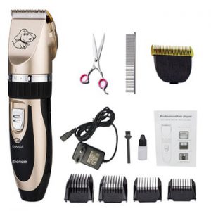 Baorun Professional Pet Dog Hair Trimmer Animal Grooming Clippers Cat Cutter Machine Shaver Electric Scissor Clipper 110-240V AC