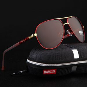 BARCUR Aluminum Magnesium Men's Sunglasses Men Polarized Coating Mirror Glasses oculos Male Eyewear Accessories For Men