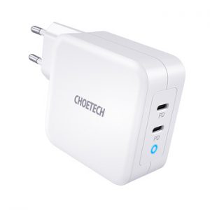 CHOETECH PD 100W GaN Dual USB Type C Charger for MacBook Air iPad iPhone 11 Pro Samsung Huawei ASUS Wall Charger for Lenovo DELL