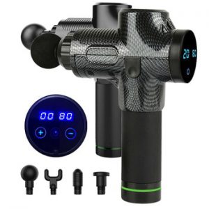 EMS Massage Gun Cordless Rechargeable Muscle Stimulator Deep Tissue Massager Device Body Relaxation Slimming Shaping Pain Relief