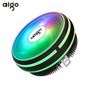 Aigo CPU Cooler Radiator 120mm PWM 12V SYNC RGB LED Fan CPU Air Cooling Computer Cooler LGA/1151/1155/AM3/AM4 4Pin CPU Cooler