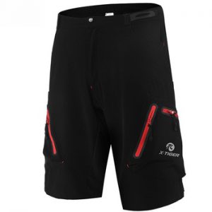 X-Tiger Men MTB Cycling Shorts With Coolmax 5D Gel Padded Cycling Underwear Pro Mountain Bike Loose Outdoor Downhill Shorts