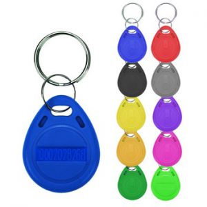 100pcs RFID Keychain Card Tag Key 125khz ID Keyfob TK4100 EM4100 Access Control Time Attendance Fob Token Ring