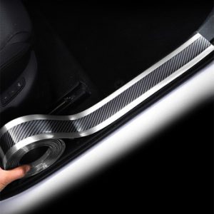 Car Door Protector Guard Bumper Protector Strip Car Sticker Carbon Fiber Film Anti-collision Door Sill Protector Car Styling