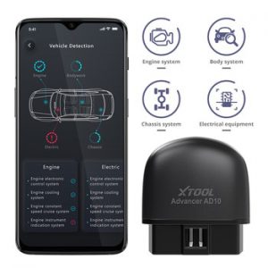XTOOL AD10  OBD2 Diagnostic Scanner EOBD Bluetooth ELM 327 Code Reader Work with Android/IOS/Windows With HUD Head Up Display