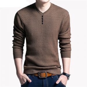 COODRONY Sweater Men Casual V-Neck Pullover Men Autumn Slim Fit Long Sleeve Shirt Mens Sweaters Knitted Cashmere Wool Pull Homme