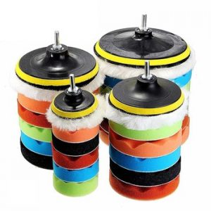 7x 3''5''6''7''Buffing Sponge Polishing Pad Hand Tool Kit For Car Polisher Compound Polishing