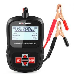 FOXWELL BT100 PRO 6V 12V Car Battery Tester For Flooded AGM GEL 100 to 1100CCA 200AH Battery Health Analyzer Diagnostic Tool