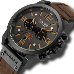 Fashion Mens Watches Curren Brand Luxury Leather Quartz Men Watch Casual Sport Clock Male Relogio Masculino Drop Shipping