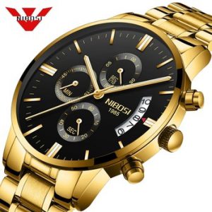 NIBOSI Relogio Masculino Men Watches Luxury Famous Top Brand Men's Fashion Casual Dress Watch Military Quartz Wristwatches Saat