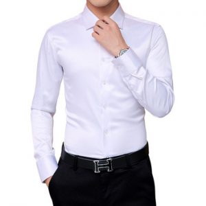 Plus Size 5XL 2020 New Men's Luxury Shirts Wedding Dress Long Sleeve Shirt Silk Tuxedo Shirt Men Mercerized Cotton Shirt