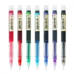 JIANWU 7pcs/set colourful Straight liquid gel pen Artistic font Creative neuter pen Business School office supplies