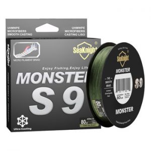 SeaKnight Monster S9 300M 500M PE Fishing Line 9 Strand Reverse Spiral Tech Multifilament Strong Carp Fishing Line 20-100LB