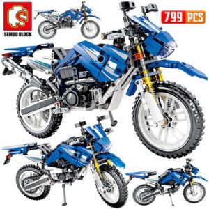 SEMBO New 799PCS City Moto Racing Motorbike Building Blocks Technic Motorcycle Vehicles Bricks Toys Gifts For Children