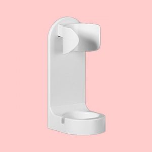 Generic Electric Toothbrush Holder Detachable Wall Mounted Bathroom Counter Stand with Sticker for 90% Electric Tooth Brushes