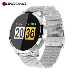 RUNDOING Q8 Smart Watch OLED Color Screen Smartwatch women Fashion Fitness Tracker Heart Rate monitor