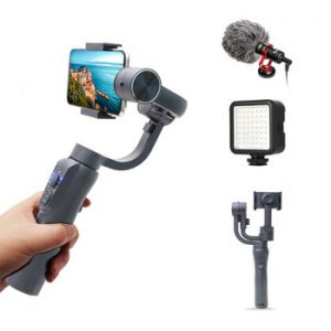 ZWN S5B Upgraded Version 3-Axis Handheld Gimbal Stabilizer w/Focus Pull & Zoom for iPhone Xs Xr X 8 Plus 7 Samsung Action Camera