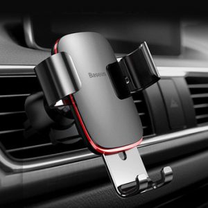 Baseus Air Outlet Phone Holder In Car Auto-locked Gravity Car Holder Universal Phone Holder Stand Mount For iPhone 11 Pro X Xs 7