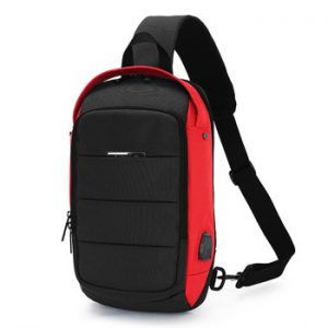 OZUKO Casual Men's Chest Pack Waterproof Crossbody Bags Male USB Charging Shoulder Bag Large Capacity Oxford Messenger Bag 2019