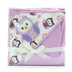 Happy Flute 78*78cm 1 pcs baby kids hooded bath towel / cartoon baby bathrobe / bath essential/ baby blanket