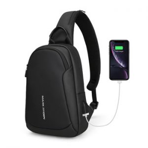 Mark Ryden Multifunction Crossbody Men Bags Waterproof USB Charging Chest Pack Short Trip Messengers Chest Bag Shoulder Bag Male