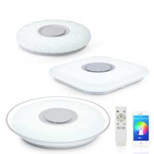 Modern LED ceiling Light RGB Remote control 36W 52W ceiling lamp APP Bluetooth Music living room lamps bedroom ceiling+lights